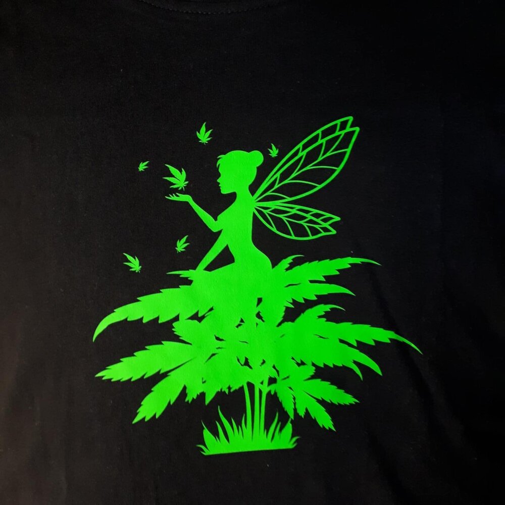 Cannabis Fairy Crew Neck T-Shirt